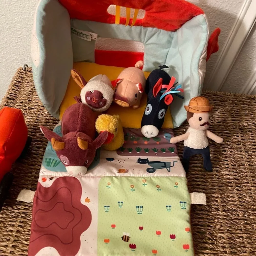 Lilliputiens My First Farm HTF Set Plush Soft Fabric